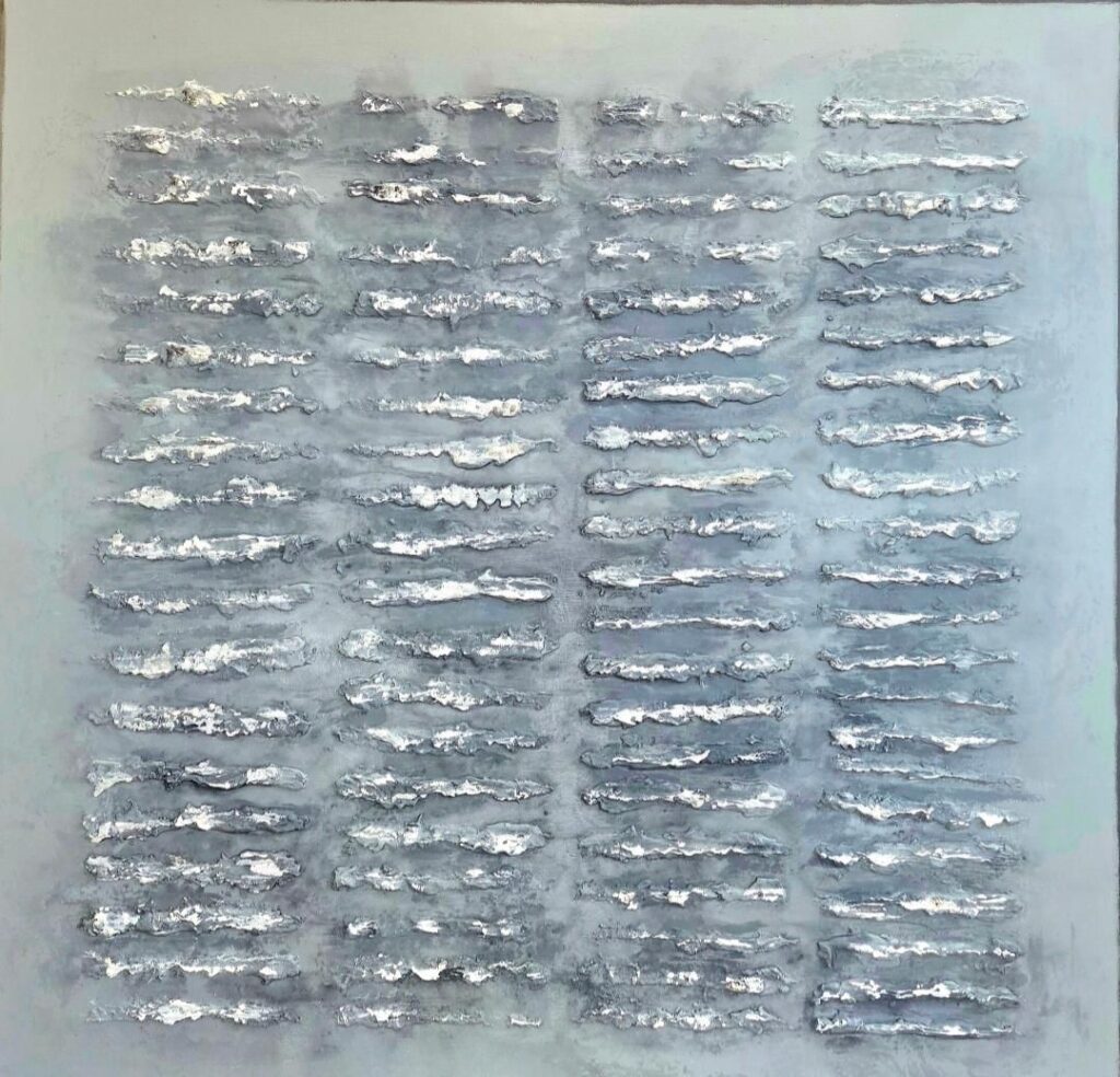 Pewter Lines Abstract